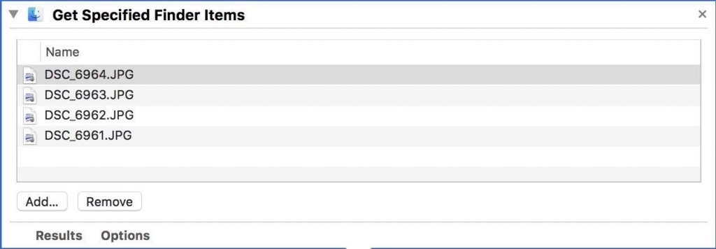 Automator - Get finder items